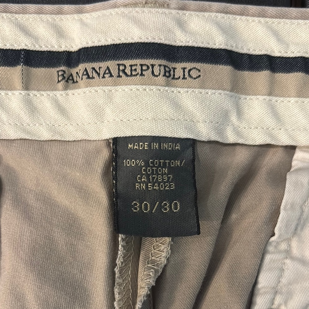 Banana Republic Khaki Trousers 30x30.